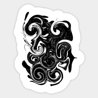 waves abstract Sticker